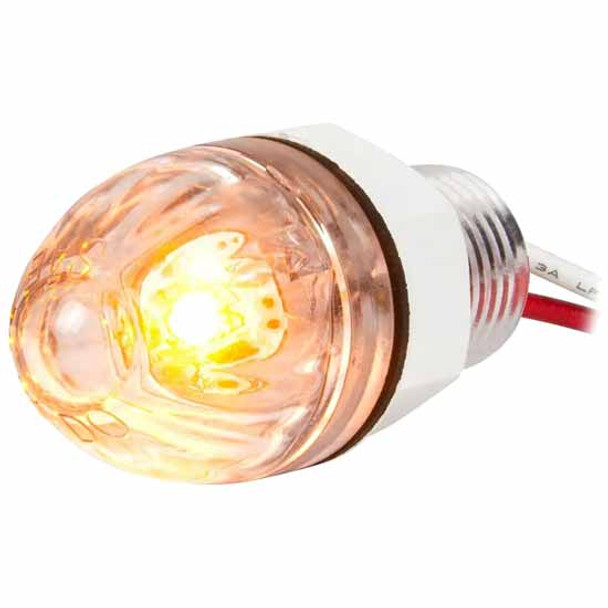1 Inch  Single Function Mini Watermelon Light - Amber LED/ Clear Lens