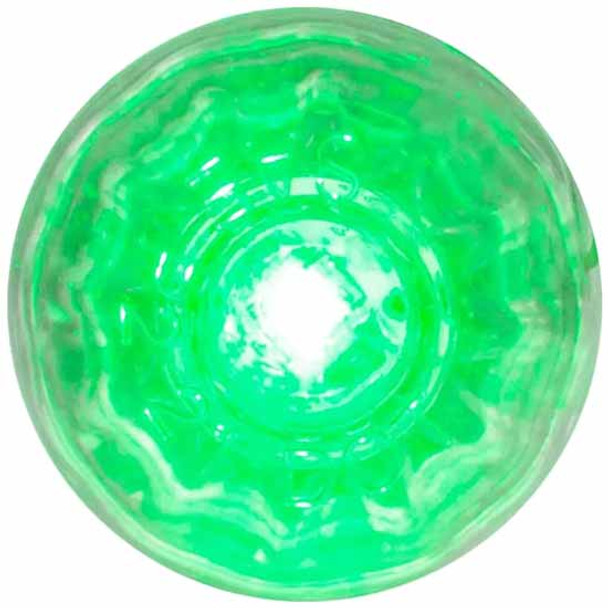 1 Inch Single Function Mini Watermelon Light - Green LED/ Clear Lens