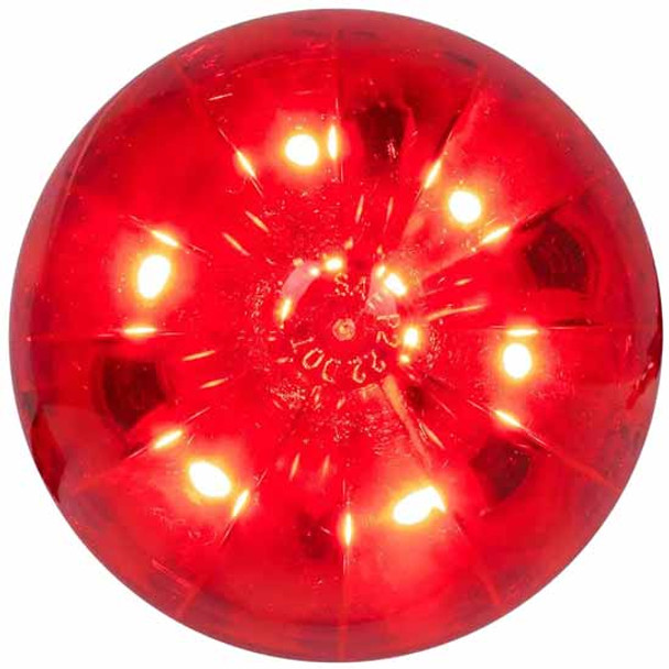 6 LED 2 Inch Dual Function Watermelon Light - Red LED/ Red Lens