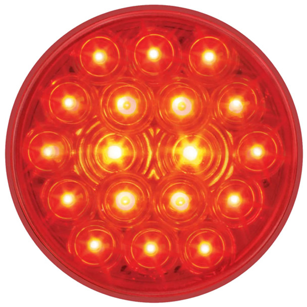 4.5 Inch Stop Turn Tail Light - 3 Prong - Red LED / Red