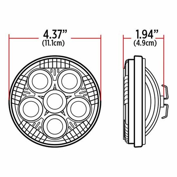 Legacy Series 4411 LED Work Light W/ Chrome Front