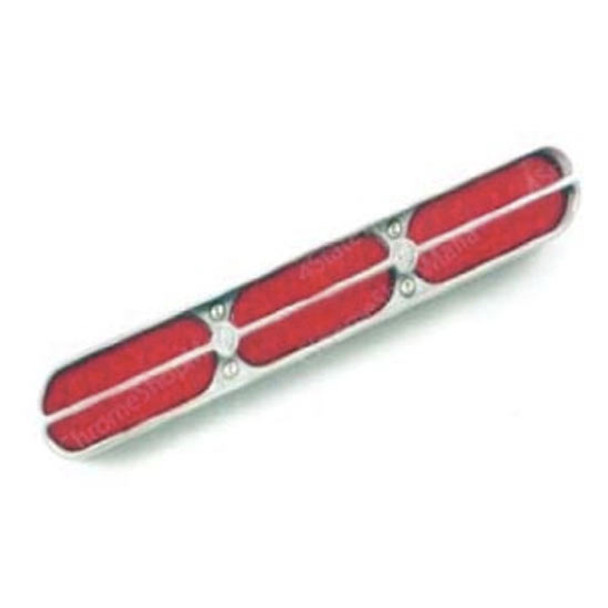 Polished Aluminum Medium Light Bezel W/ 3 Oval Cutouts