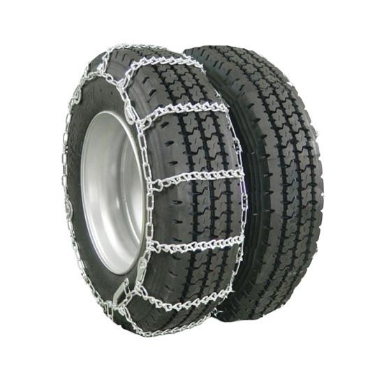 Single Tire Twist Link Tire Chains For 20 To 24.5 Inch Tires - Pair