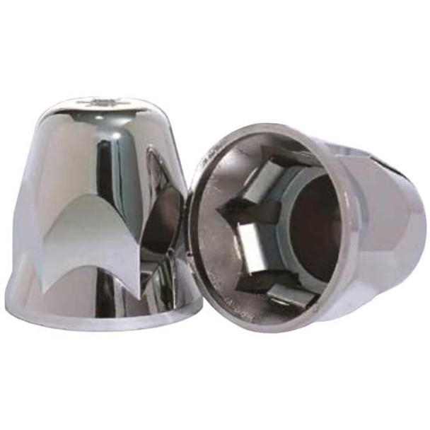 33MM Chrome Alcoa Hug-A-Lug Push-On Nut Cover