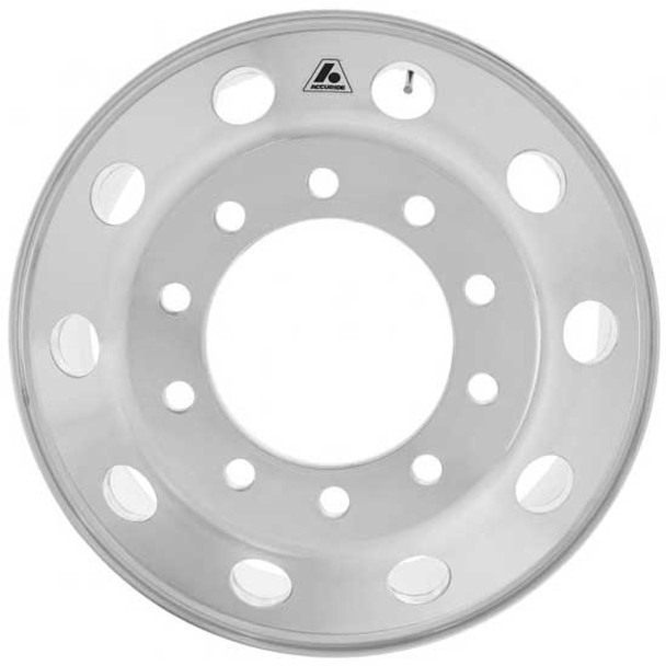 Accu-Lite 22.5 x 8.25  Inch Tubeless Aluminum Hub Pilot Wheel  - Ultra Finish, 10 Hole