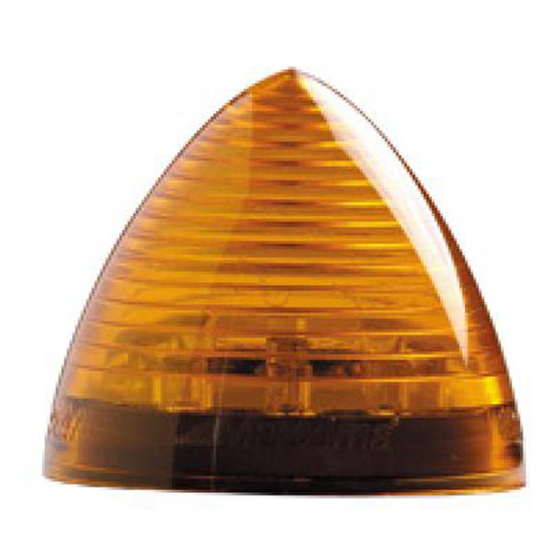 2 Inch Amber LED Beehive Clearance & Marker Light