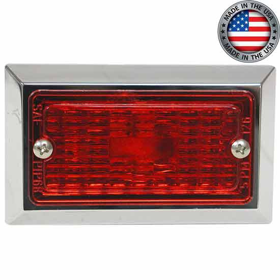 Rectangular Red Clearance & Side Marker Light