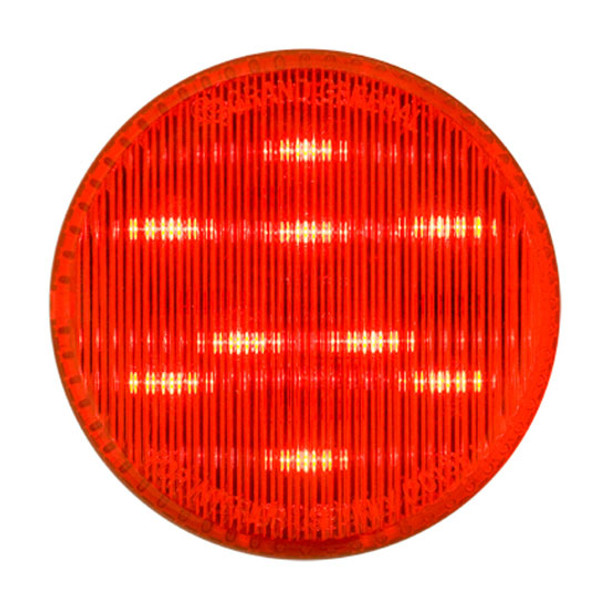 2.5 Inch 9 Diode Round Red LED Dual Function LED Light
