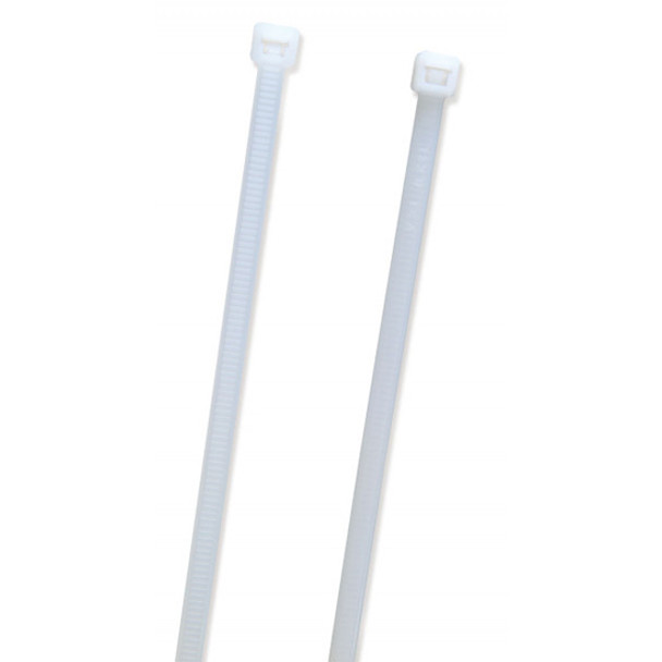 8 Inch Standard Duty Nylon Cable Ties- White