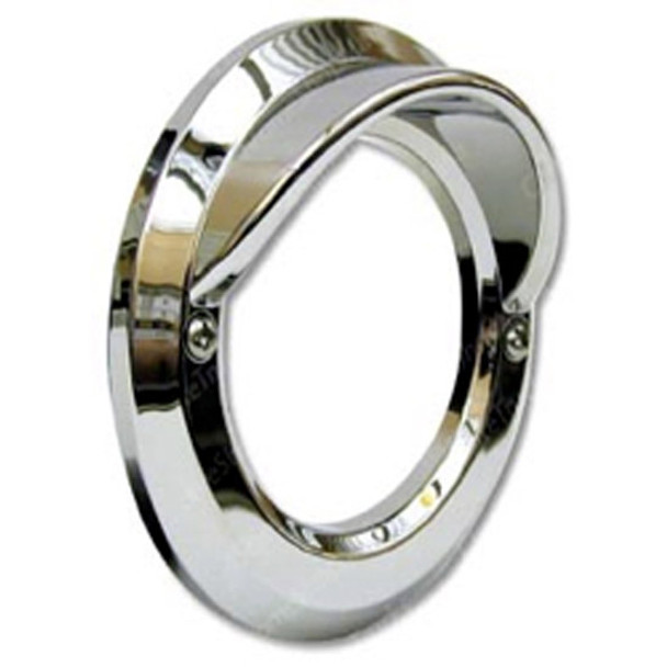 2.5 Inch Chrome Plastic Bezel W/ Visor - Screw On