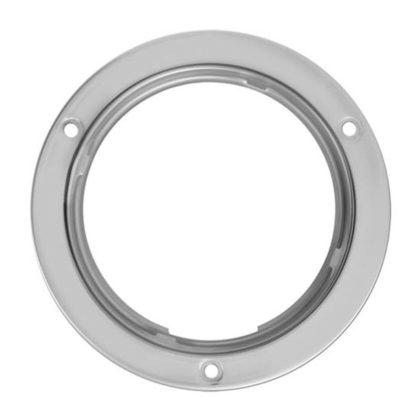 Stainless Steel 4 Inch Round Flange Mount Bezel