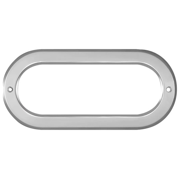 Stainless Steel Grommet Cover Bezel For 6.5 Inch Oval Light