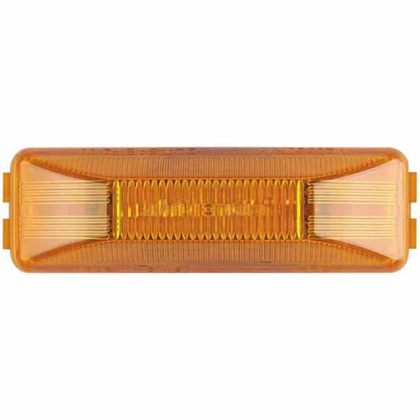 4 Inch 12 Diode Rectangular Clearance & Marker Light- Amber LED / Amber Lens