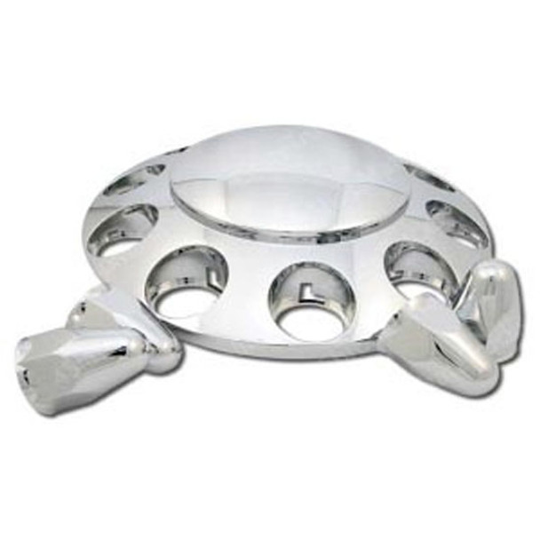 Chrome Plastic Hub Cover For 1.5 Inch Budd Wheels