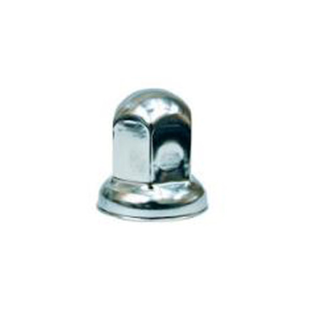 33MM Chrome Metal Nut Cover With Flange, Push On