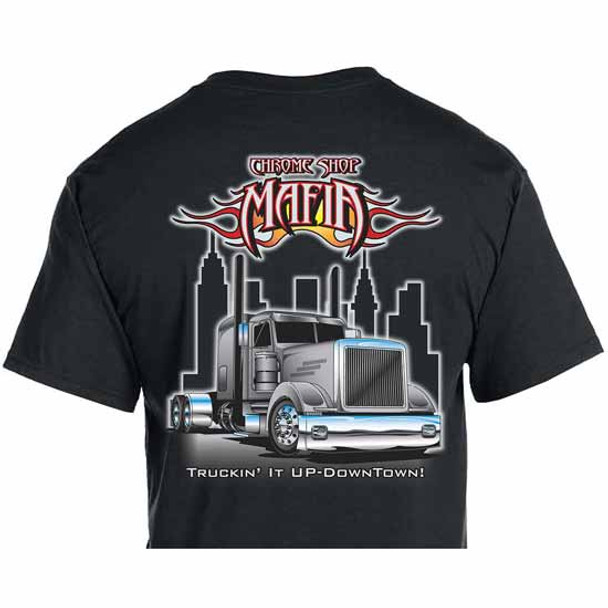 CSM Truckin It Up Downtown Black T-Shirt W/ Pocket - Small CSM Truckin It Up Downtown Black T-Shirt W/ Pocket - Small