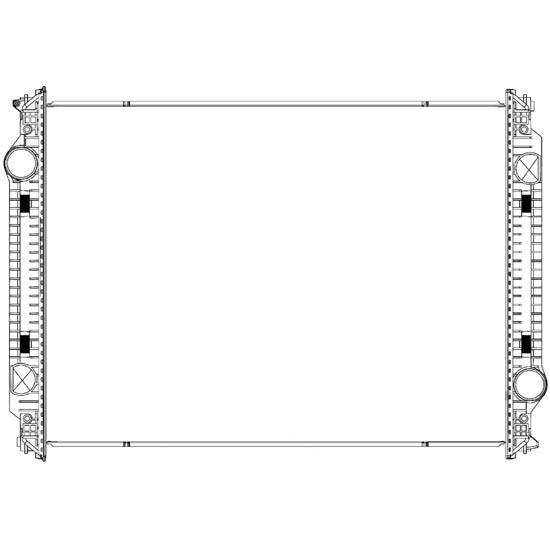 BESTfit Plastic Aluminum Radiator For Freightliner FLC, FLD, Sterling LT