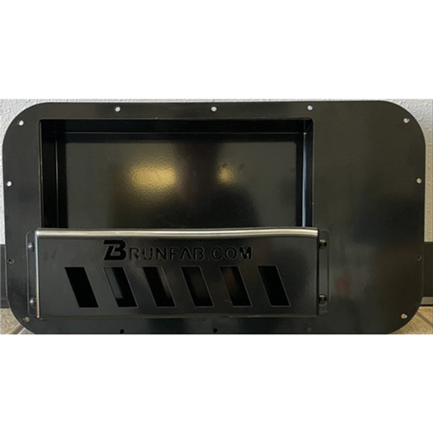 Kenworth T660, T680, T800, W900 Glass Black Bunk Door Insert - Passenger Side
