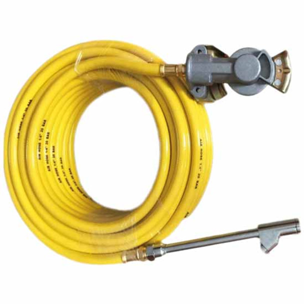 BESTfit Tire Inflation Kit With 50 Foot Air Line, Glad Hand Connection, Dual Foot Straight Air Chuck