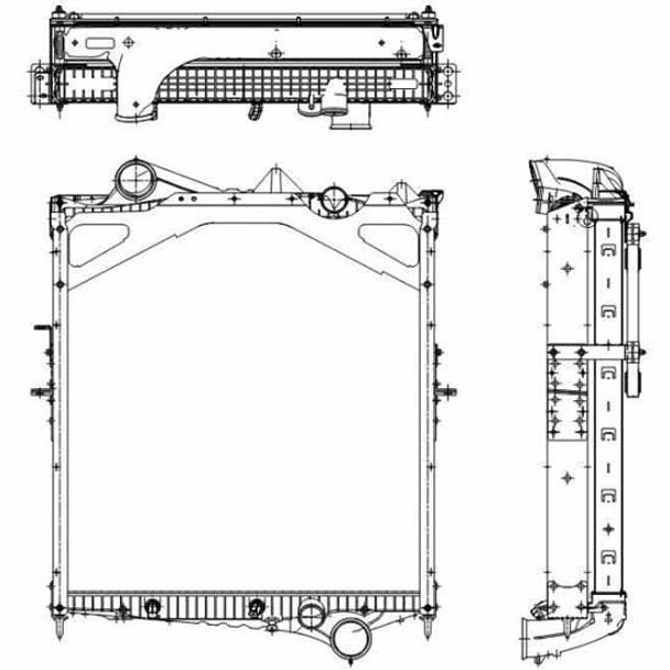 BESTfit Radiator, Charge Air Cooler, AC Condenser Cool Pack For Volvo VNL Gen I With Volvo Engine 2003-2007