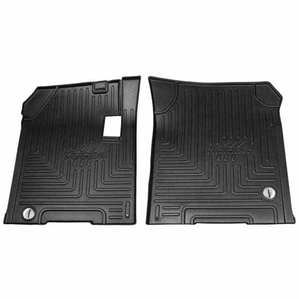 Western Star 4900EX 1998 thru 2016 Minimizer Thermoplastic Floor Mat Set , Floor Mounted - 2 Piece