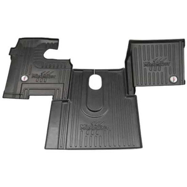 International 5500I, 5600I, 5900I, 9100I, 9200I, 9400I, 9900I, 9900IX W/ Manual Transmission 6-7 Inches From Firewall Minimizer Thermoplastic Floor Mat Set - 3 Piece