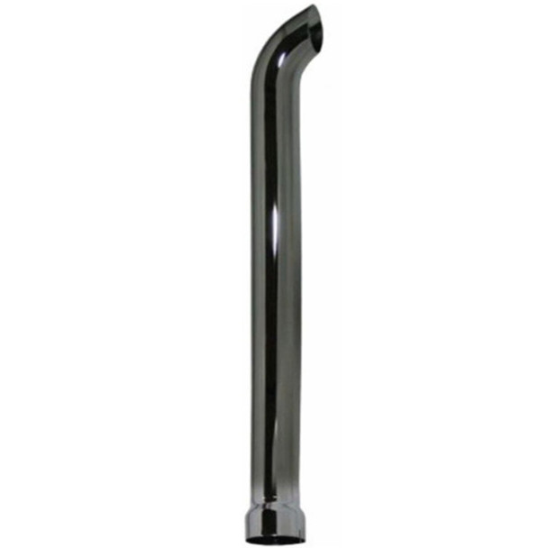 BESTfit 4 Inch ID Inlet X 18 Inch Chrome-Plated Steel Curved Top Stack