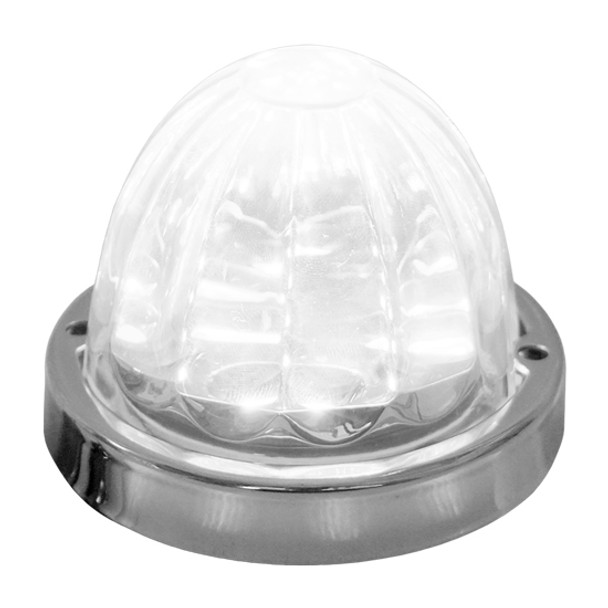 Legendary 3-1/2 Glass Watermelon Cool White-Clear 3 Wire Dual Function Stainless Steel Bezel LED Light - Each Legendary 3-1/2 Glass Watermelon Cool White-Clear 3 Wire Dual Function Stainless Steel Bezel LED Light - Each