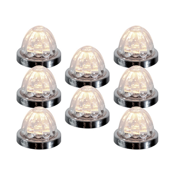 Small Watermelon Style Dual Function Light With Warm White LED & Clear Glass Lens By Legendary