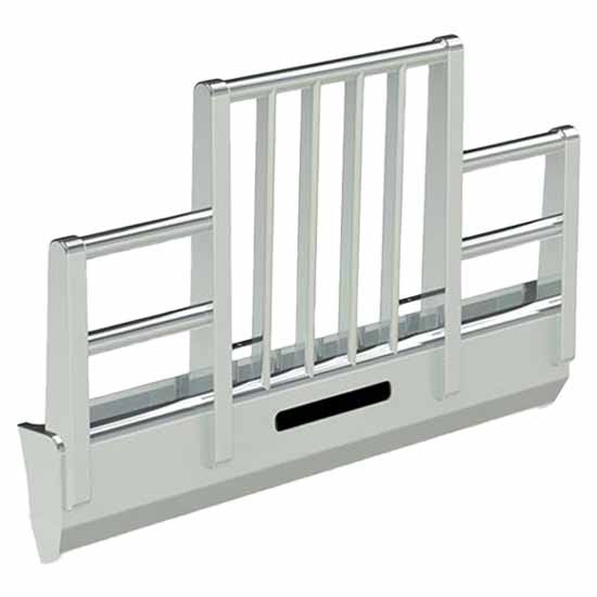 Herd Aero Grille Guard Bumper Vertical Posts W/ Slam Latch And Turn Signal Lights For Peterbilt 388