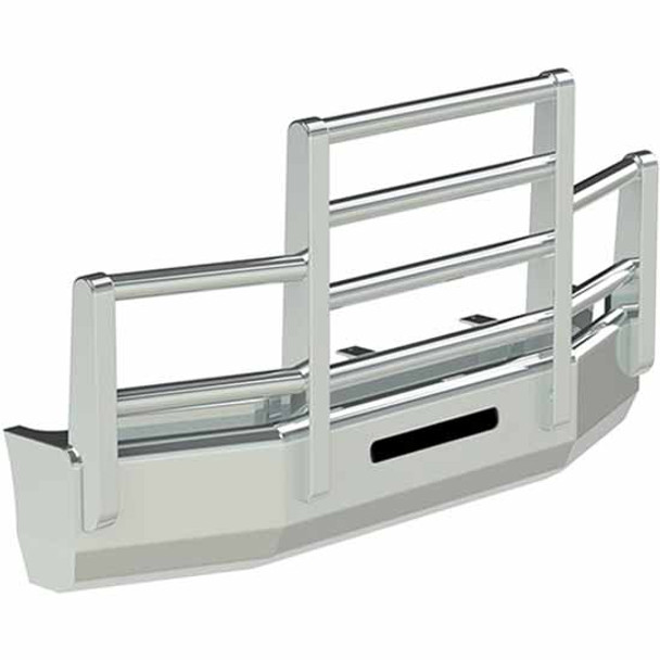Herd Aero 4 Post Grille Guard Bumper With Slam Latch, Lift Assist For Freightliner Cascadia 113, 125, Evolution