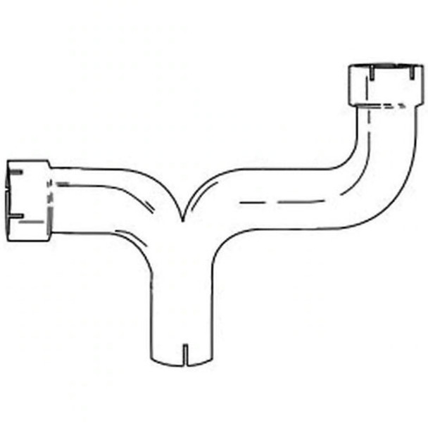BESTfit 5 Inch 16G Aluminized Steel Y-Pipe For 5, 6, 7 Inch Stack Kits W/ 5 Inch Inlet