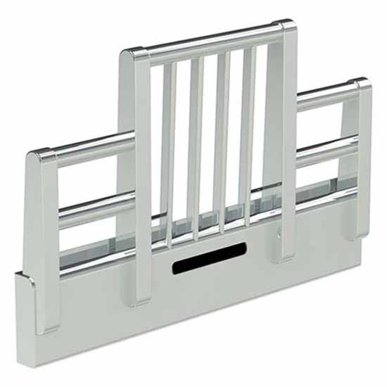 Herd Big Tex Grille Guard Bumper Vertical Posts W/ Slam Latch, Lift Assist - Mirror Polish Finish For Peterbilt