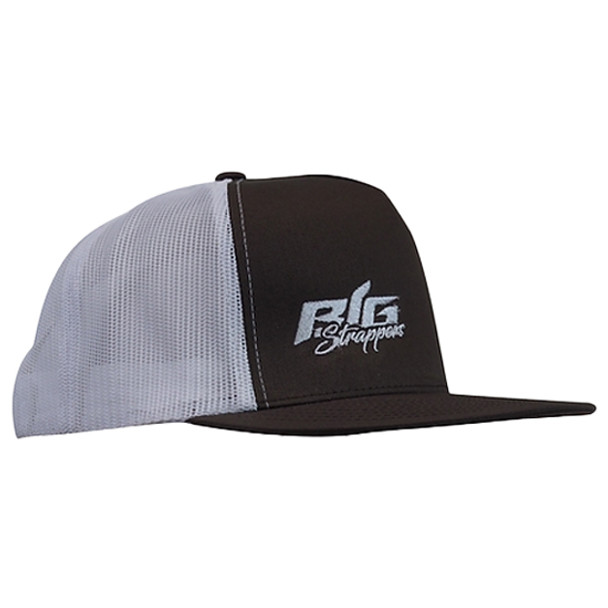 Big Strappin? Flatbill Trucker - Brown/White