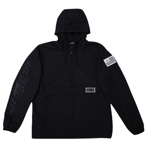 BigStrappers Night Rider Anorak - Black 3XL