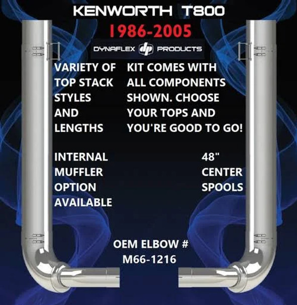 Kenworth T800 (2006-2007) 6" Exhaust Kit