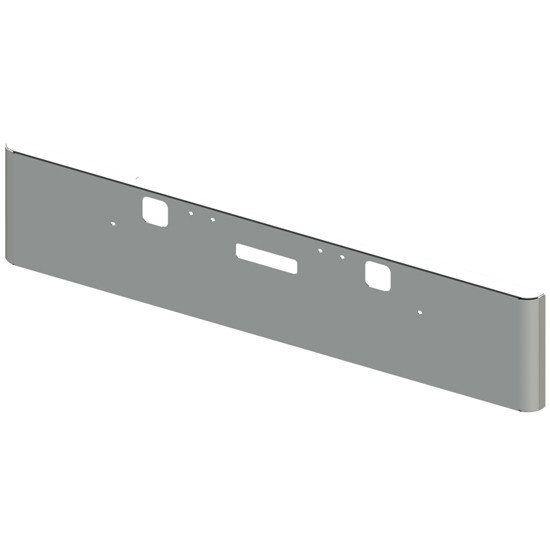 Freightliner Classic 2004-2007 18 Inch Texas Chrome Bumper W/ Rolled Ends - Step & Tow Holes