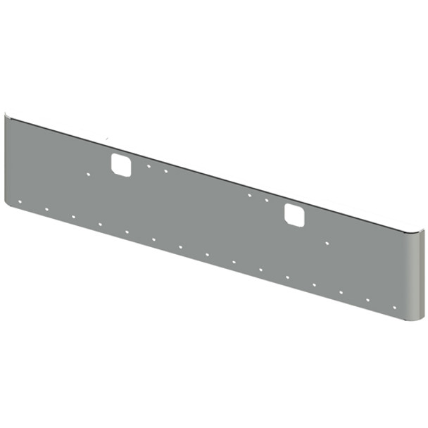 Freightliner Classic 2004-2007 22 Inch Texas Chrome Bumper W/ Rolled Ends - Tow & 15 Rnd 3/4 Inch Light Holes