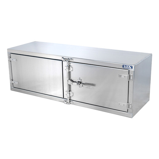 Aluminum Underbody Toolbox 24” x 24” x 72” with Dual Barn Doors and Cam Lock