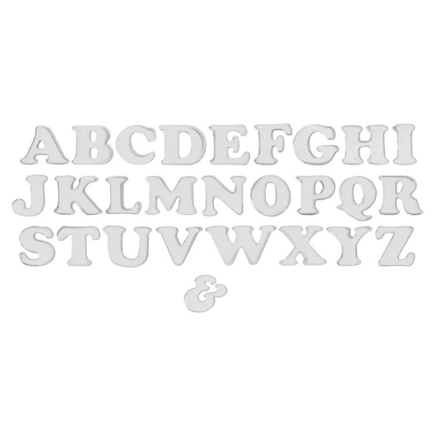 Letter “H” Cutout Accents - 4 Inch Stainless Steel Stud Mount