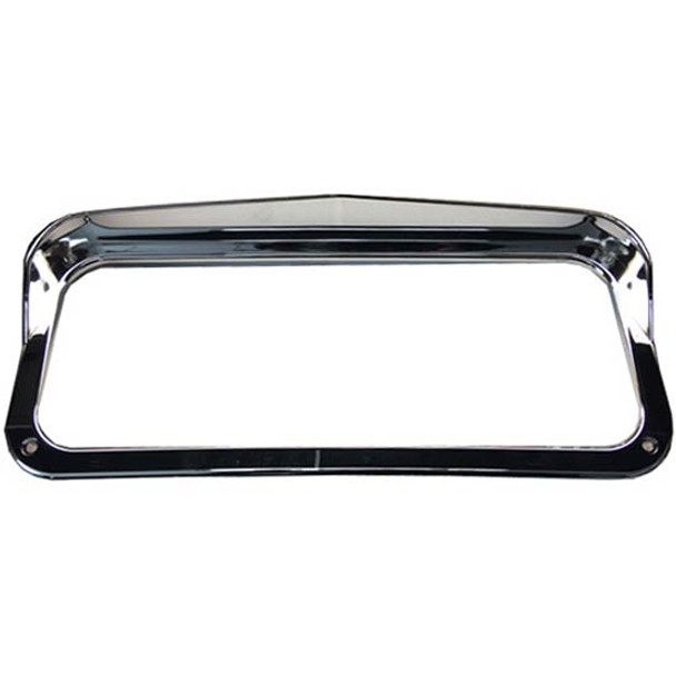 Chrome ABS Plastic Dual Rectangular Headlight Bezel For BestFit LED Headlight Assemblies