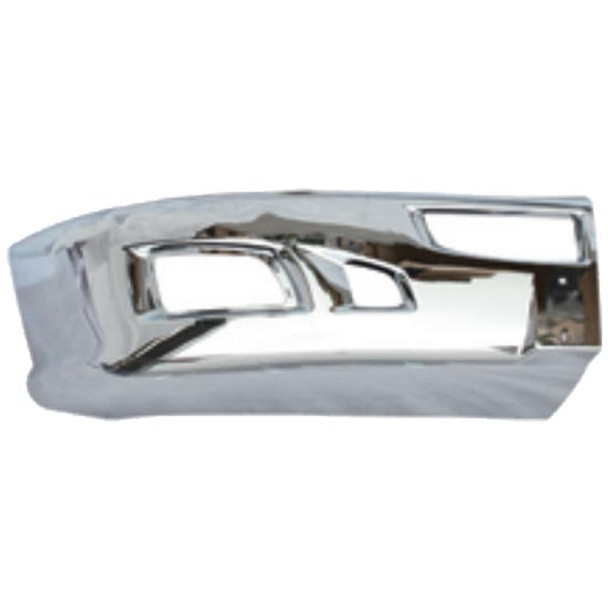 BESTfit  Chrome Bumper End With Tow, Fog Light And Vent Holes For Kenworth T660-Passenger Side