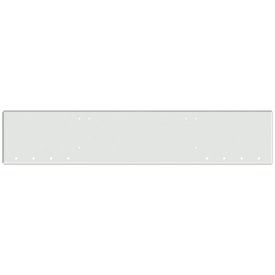 22-Inch Chrome Boxed End Bumper for Freightliner FL132 Classic XL (2008-2010), 8 Round 3/4” Light Holes and Mounting Holes