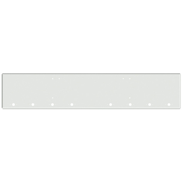 22-Inch Chrome Boxed End Bumper for Freightliner FL132 Classic XL (2008-2010), 8 Millennium Light Holes and Mounting Holes