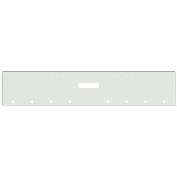 18-Inch Chrome Boxed End Bumper for Freightliner FL132 Classic XL (2008-2010), 8 Millennium Light Holes, Tow Hole, and Mounting Holes