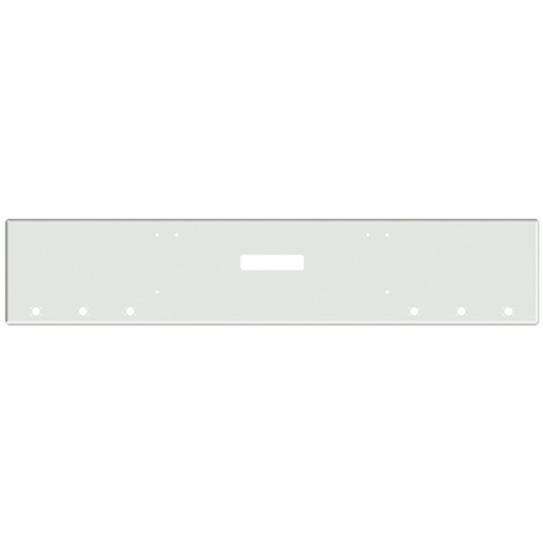 20-Inch Chrome Boxed End Bumper for Freightliner FL132 Classic XL (2008-2010), With Tow Hole, 6 Millennium Light Holes and Mounting Holes