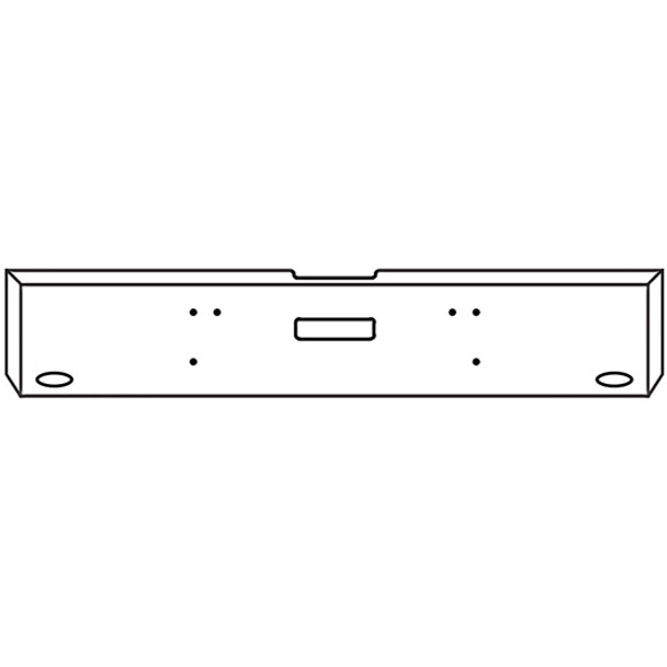 Classic FL120, FL132 XL 22 Inch Chrome Texas Boxed End Bumper W/ Tow & 2 M1 - P1 Holes