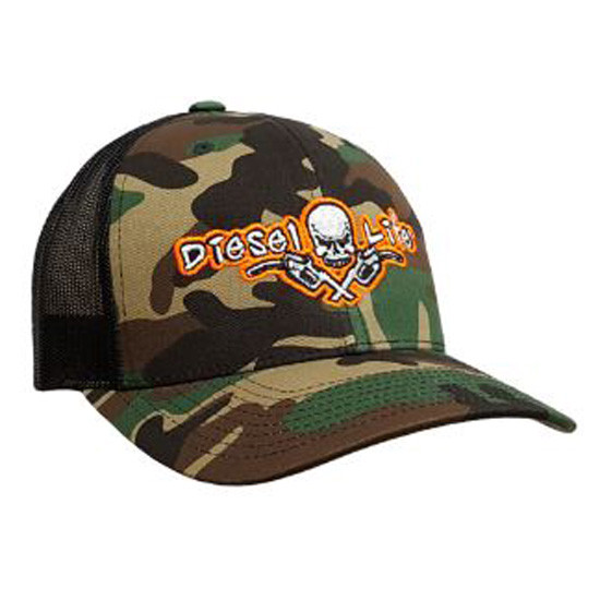 Diesel Life Camo and Twill Mesh Back Snapback Hat