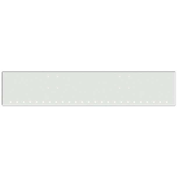 International 9900, IX 18 Inch Chrome Texas Boxed End Bumper W/ 25 Rnd 3/4 Inch & End 3/4 Inch Light Holes
