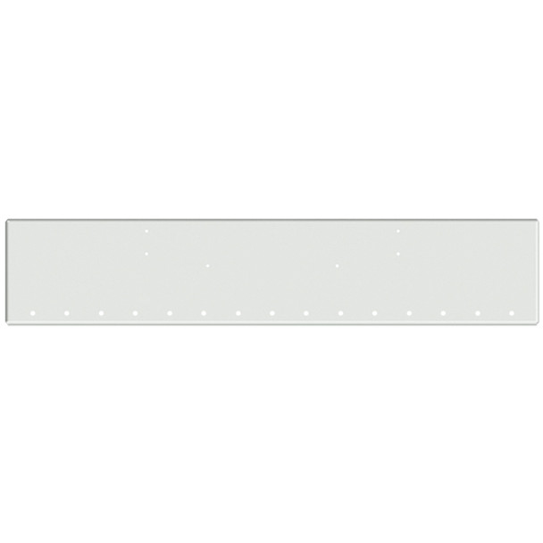 Kenworth W900B, W900L 22 Inch Chrome Texas Boxed End Bumper W/ 15 Rnd 3/4 Inch Light Holes
